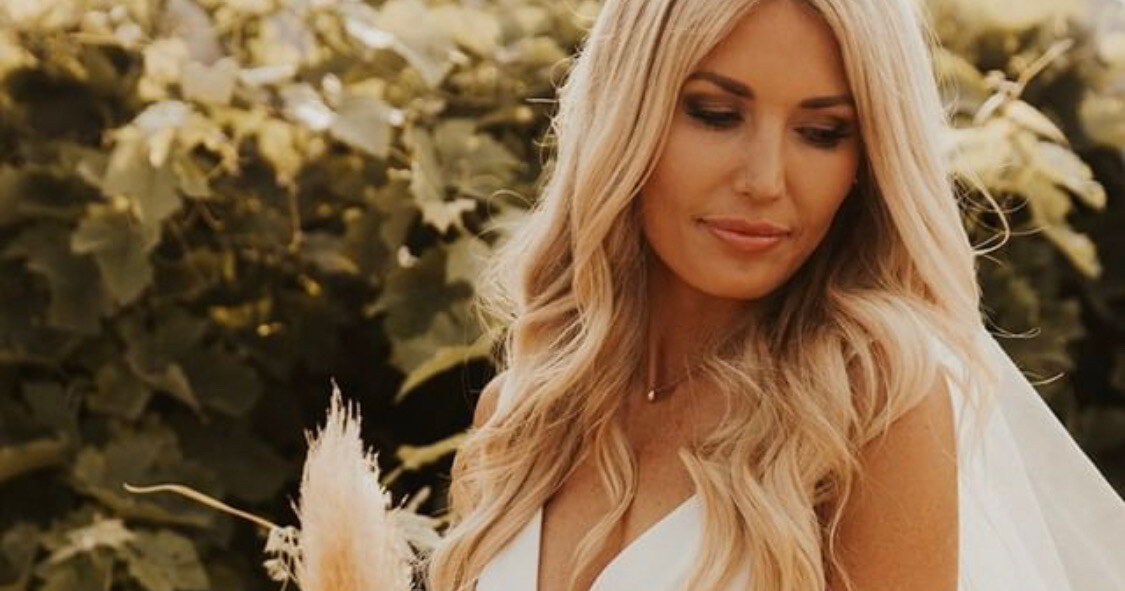 Share image - bride at golden hour